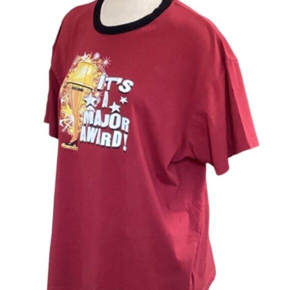 A Christmas Story "It's a Major Award!" Graphic Tee Top XL Red 41J - Picture 7 of 11